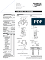 PTV09 Series - 9 MM Potentiometer: Features