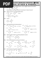 Alcohol, Ether & Phenol: Chapter Practice Problems