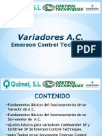 Capacitación - ServoAccionamientos Emerson Control Techniques