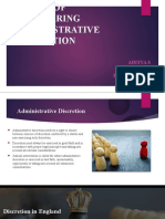 Modes of Conferring Administrative Discretion