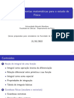 2022 - FENG - Tema - 1 - Ferramentas Matematicas para o Estudo de Fisica