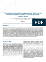 Performance Evaluation of Research Grade Water Content Sensors Across Multiple Soil Types and Electrical Conductivities