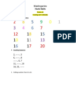 Kindergarten Math Skills: 1. Knowing Number Names