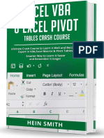 Excel VBA Excel Pivot Tables Crash Course Ultimate Crash Course To Learn It Well and Become An Exper