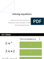 Equations in Real Life