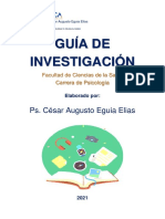 Guía de Investigación 2021. Investigador Ps. César A. Eguia Elias. R