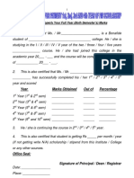 Please Fill Properly Your Full Year (Both Semester's) Marks