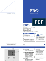 Pro T701 Thermostat Operations Manual EN