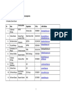 Annex 1. RA Mapping Workshop - List of Participants and Programme