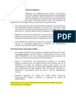 Funciones Del Farmaceutico Hospitalario