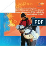 Buenas Practicas Prevencion Embarazo Adolescente El Alto