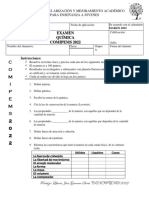 Examen Química COMIPEMS 2022