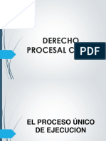 El Proceso Unico de Ejecucion