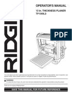 Ridgid Planer Manual