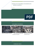 The Implementation of Scramble Crossings in Metro Manila: by Carl Benedict Dee and Relexys Vista