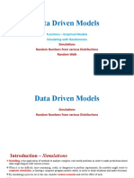 Computational Science For Engineers - Unit-IV - DataDrivenModels - Simulations, Random Numbers and Random Walk