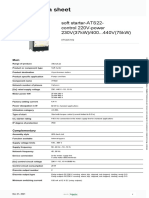 Product Data Sheet: Soft starter-ATS22-control 220v-Power 230V (37kW) /400... 440V (75kW)