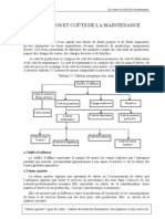 Cout Ratio Maintenance