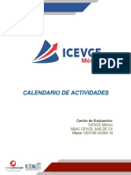 I. Calendario General de Actividades