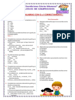 ¡Escrimos Palabras Con G Y J Correctamente ¡: Raz. Verbal