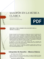 Saxofón en La Música Clásica - Andy Acho H.