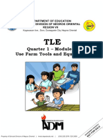 Quarter 1 - Module 1: Use Farm Tools and Equipment