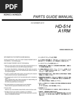 Parts Guide Manual: HD-514 A1Rm