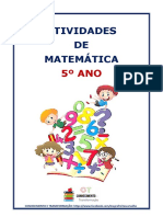 Atividades de Matemática para o 5º Ano