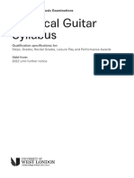 LCME Classical Guitar Syllabus 2022