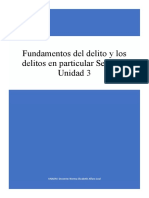 Fundamentos Del Delito y Los Delitos en Particular Sesión 7 Unidad 3