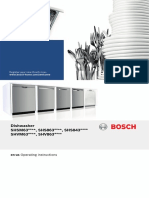 Bosch 300 Series Dishwasher Manual