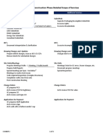 EXHIBIT J - Construction Phase Detailed Scope of Services