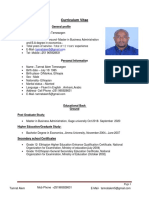 Curriculum Vitae: General Profile