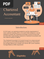 Chartered Accountant: A Current Account Product