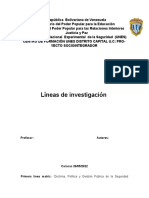 Las Lineas de Investigacion Criminalistica