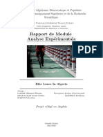 Rapport de Module Analyse Exp Erimentale