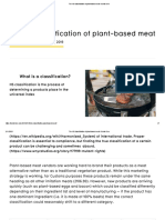 The HS Classification of Plant-Based Meat - Border Bee