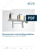 Disconnectors and Earthing Switches: For Applications From 72.5 KV To 420 KV