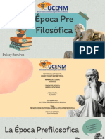 Época Pre Filosófica: Filosofia