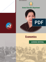 Tamil Nadu Board Class 12 Economics Study Material Guide in English