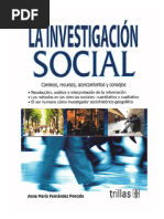 La Investigación Social ANNA MARÍA FERNÁNDEZ PONCELA