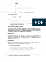 Examples For Workbook - Application of Derivative