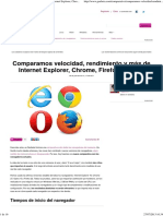 Comparamos Internet Explorer, Chrome, Firefox y Opera