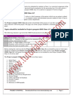 Project Synopsis CBSE Class 12