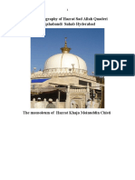 A Brief Biography of Hazrat Sad Allah Quaderi Naqshabandi Sahab Hyderabad