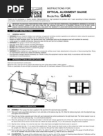 Model No:: Optical Alignment Gauge