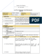 Detailed Lesson Plan in Production in The Performing Arts Grade 12