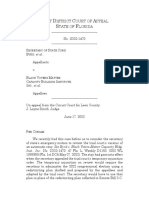 FIRST DISTRICT COURT OF APPEAL STATE OF FLORIDA On Appeal From The Circuit Court For Leon County. J. Layne Smith, Judge.