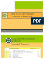 LEED GA Materials & Resources