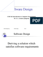 CMP 102 Introduction To CP Module 4 Software Design